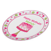 Pretty Girl's Birthday Plate (Left Side)