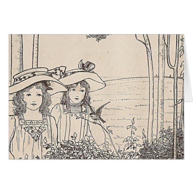 Pretty Girls In The Woods Cards (Front Horizontal)