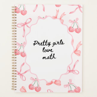 Pretty Girls Love Math Notebook – Cute & Smart 