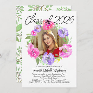 Pretty Girls Photo Graduation Announcements 2026