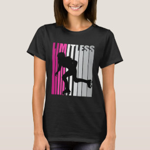 Pretty Girls Pink Limitless Roller Skating Inline  T-Shirt