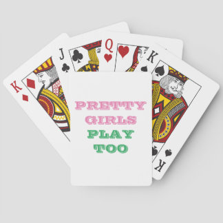 Pretty Girls Play Too Poker Cards