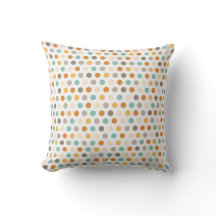 Pretty Girly Multi Color Polka Dots Orange Blue