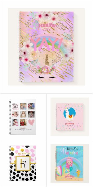 Pretty Girly Notebooks by LeahG