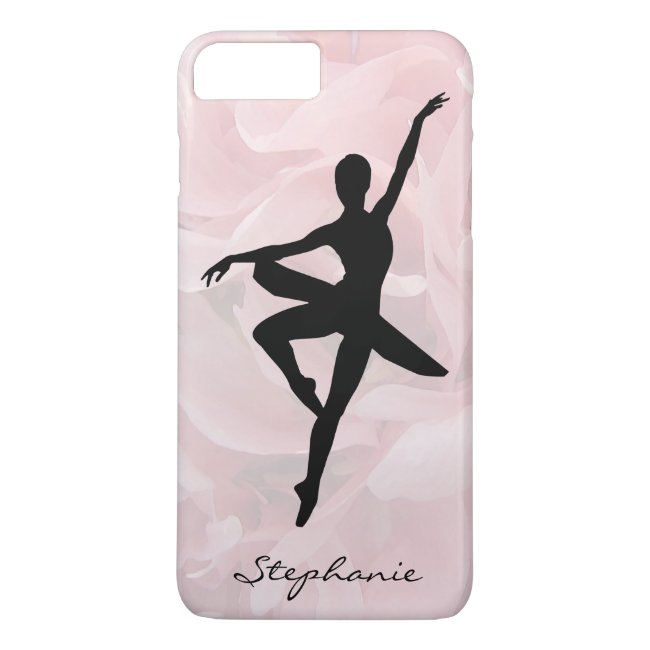 Pretty Girly Pink Ballerina iPhone 8/7 Plus Case