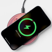 Pretty Girly Salmon Pink Flowers Wireless Charger (Phone)