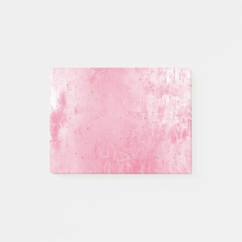 Pretty Girly Sugar Pink Gold Sparkles Post_it Notes