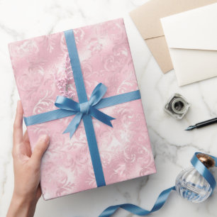 Pretty Glam Pink Blush Elegant Bridal Shower Wrapping Paper