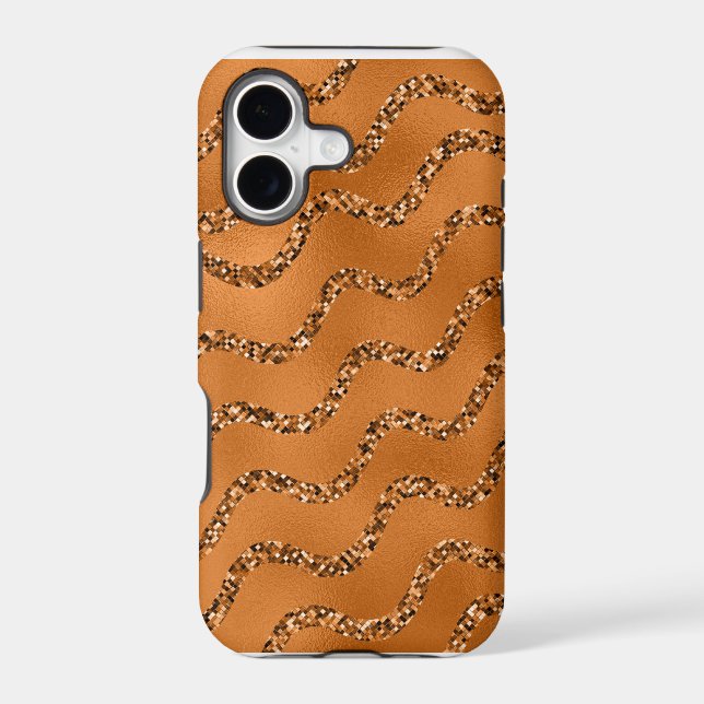 Pretty Glitter Abstract Pattern Iphone Case (Back)