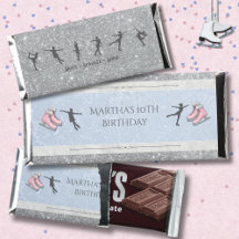 Pretty Glitter and Ice Figure Skater Birthday