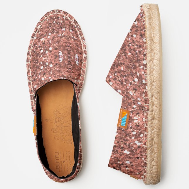 Pretty Glitter Espadrilles (Side)