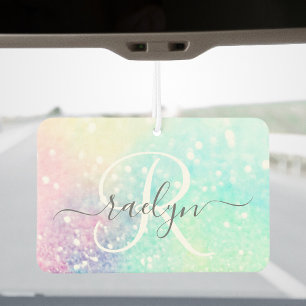 Pretty Glitter Holographic Iridescent Girly Air Freshener
