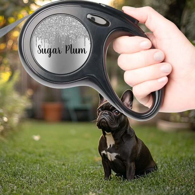 Pretty Glitter Look Drips Pet Dog  Retractable Pet Leash (Creator Uploaded)