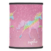Pretty Glitter Rainbow Unicorn Lamp Shade (Right)