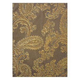 Pretty Gold -Brown Cotton Tablecloth