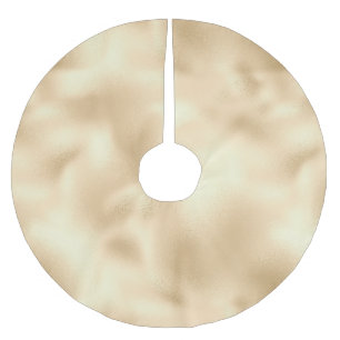 Pretty Gold Brushed Polyester Tree Skirt