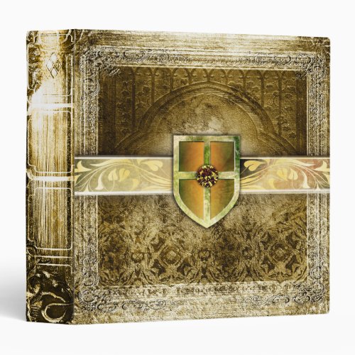 Pretty Gold Fantasy Ancient Tome Binder