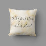 Pretty Gold Marble Pattern Print Elegant Modern Throw Pillow