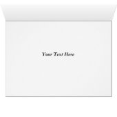 Pretty Gold Pinecone Greeting Card Template (Inside Horizontal (Bottom))