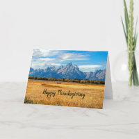 Pretty Golden Field Mountains Photo Thanksgiving