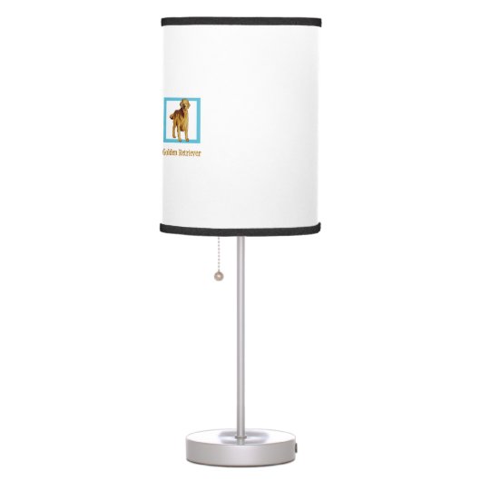 Pretty Golden Retriever Table Lamp (Right)