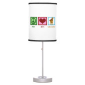 Pretty Golden Retriever Table Lamp (Front)