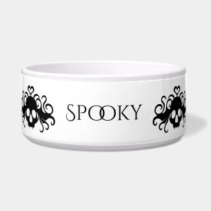 Pretty Goth Skulls Bowl