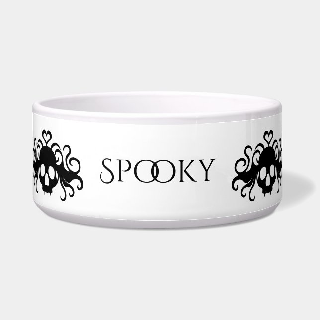 Pretty Goth Skulls Bowl (Front)