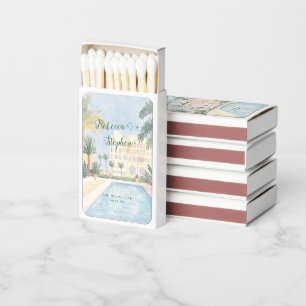 Pretty Gouache Pastel   Abu Dhabi UAE Wedding Matchboxes
