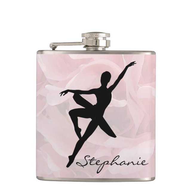 Pretty Graceful Ballerina Pink Flask