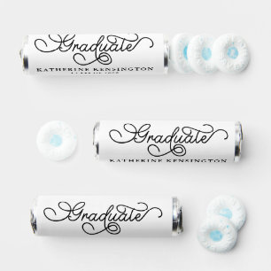 Pretty Graduation Script Typography Breath Savers® Mints