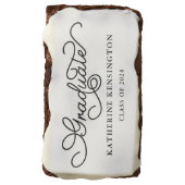 Pretty Graduation Script Typography Brownie (Rotated)