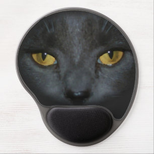 Pretty Gray Kitty Cat and Mousepad
