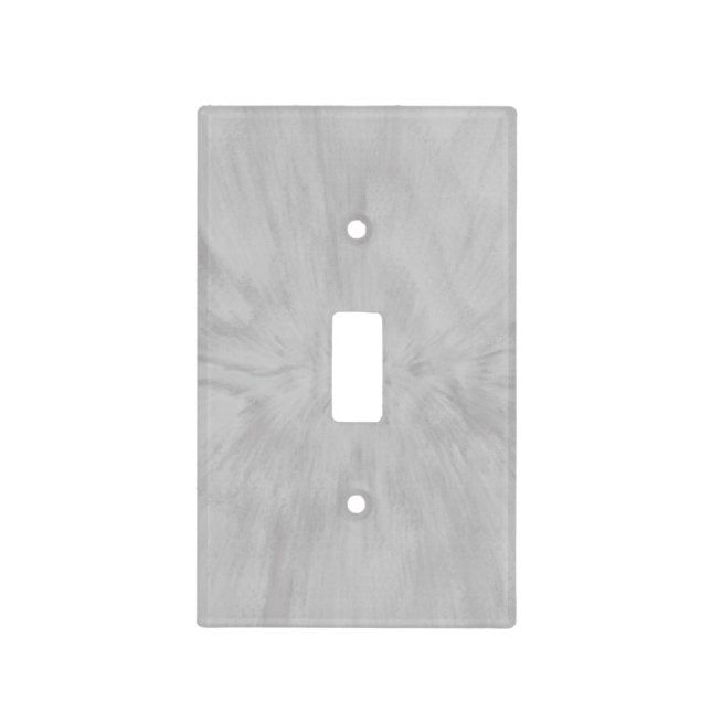 Pretty Gray Splash Light Switch Cover (Front)