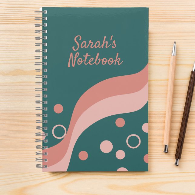 Pretty Green and Pink Aesthetic and Artistic Notebook (Creator Uploaded)