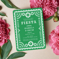 Pretty Green Papel Picado Wedding Rehearsal Dinner