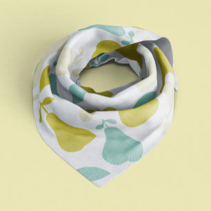 Pretty Green Pears Pattern Bandana