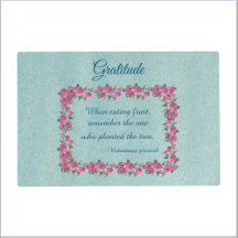 Pretty Green & Pink Roses Gratitude