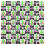PRETTY GREEN RAINBOW AND CROSS JESUS LOVES ME FABRIC