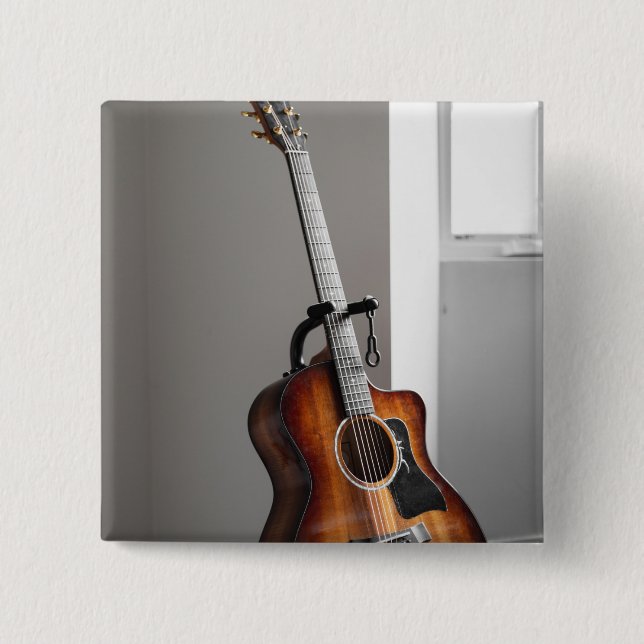 Pretty Guitar Button (Front)