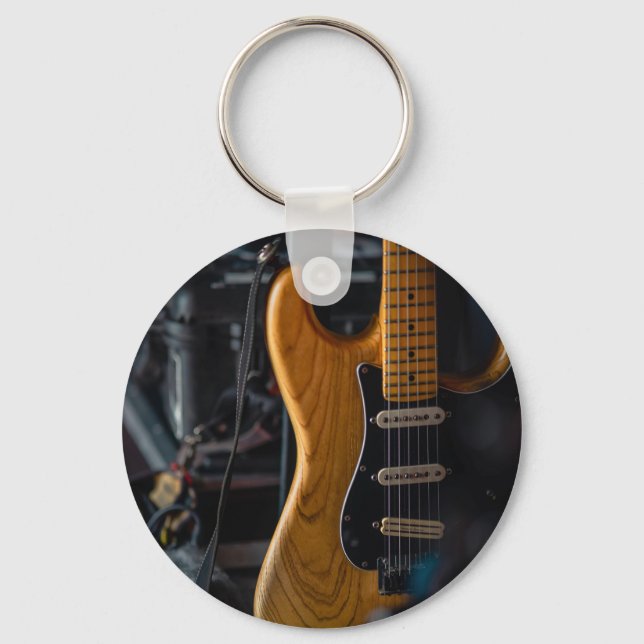 Pretty Guitar Keychain (Front)