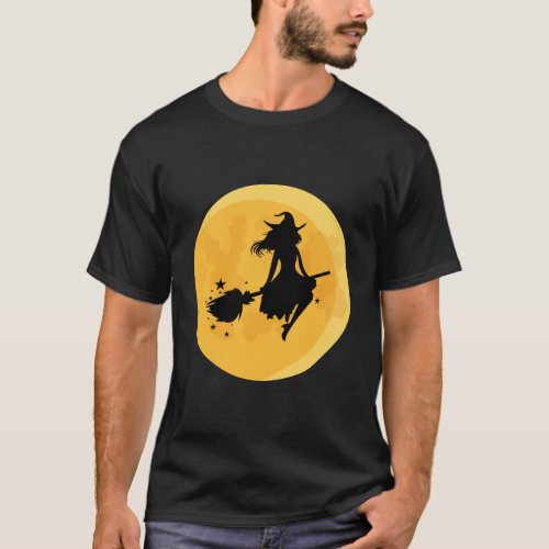 Pretty Halloween Witch T_Shirt