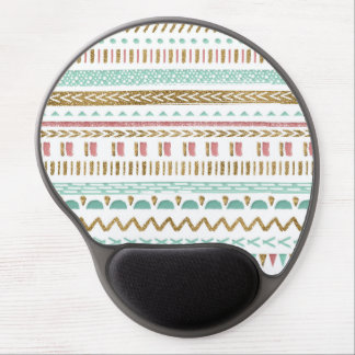Pretty hand paint tribal Aztec geometric design Gel Mouse Pad