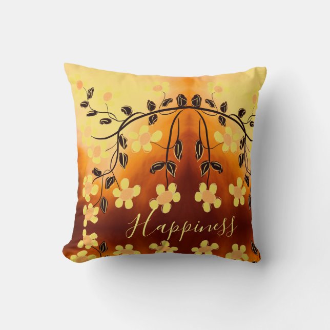 Pretty Happiness Pillow (Front)