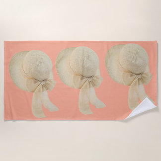 Pretty hat beach towel