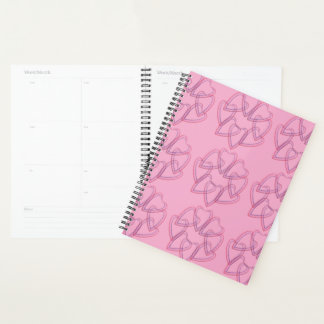 Pretty heart circle pattern planner
