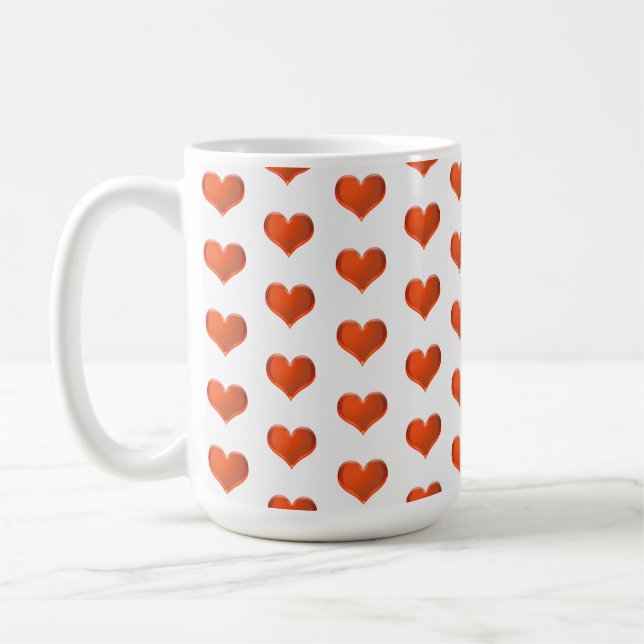 Pretty Hearts Coffee Mug (Left)