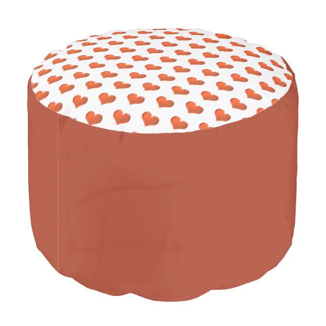 Pretty Hearts Pouf (Angled Back)