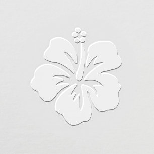 Pretty Hibiscus Flower Bloom Image Only No Text Embosser