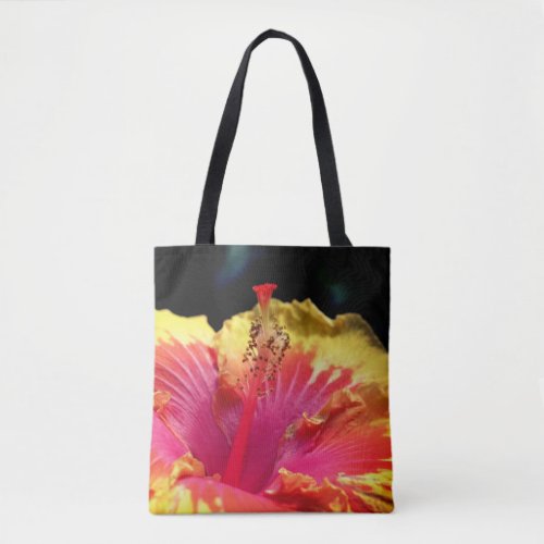 Pretty Hibiscus Flower Close Up  Tote Bag